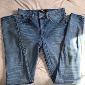 Medium wash high-rise Express jeans